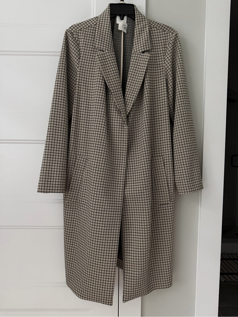 H&M Classic Longline overcoat - Beige/Black